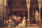 Jean-Baptiste Huysmans The Fortuneteller oil on canvas